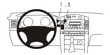 ProClip Montagebügel Toyota LandCruiser 90 03-05, Zentriert
