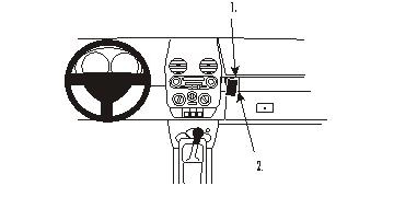 ProClip Montagebügel Volkswagen Beetle 98-11, Winklig