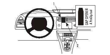 Citroen C4 05-10, Zentriert, Navigationsbildschirm