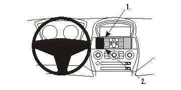 ProClip Montagebügel BMW 6er-Reihe E63, E64 04-10, Zentriert