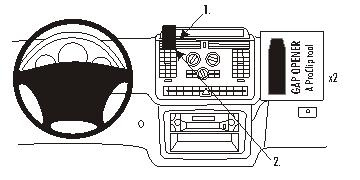 Mercedes Benz Vito 04-14, mittig, Ablagefach