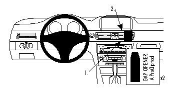 BMW 316-330/E90/E91/E92/E93 05-12, angewinkelt, OEM Nav.
