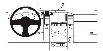 Nissan Navara 06-10, mittig