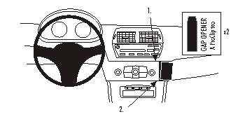 ProClip Montagehalterung BMW Z4 03-08, angewinkelt