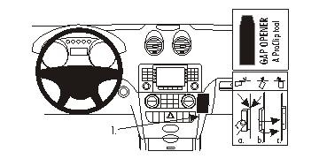 Brodit ProClip, Mercedes Benz M-Klasse/ML 05-11