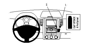 Nissan X-Trail 08-13, Winklig, Navigationsbildschirm