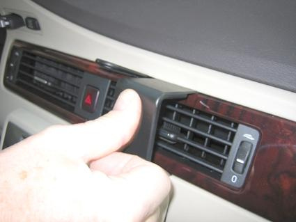 Volvo S80/V70/CX70 08-11, Winklig Hoch, Holzpaneel