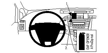 Toyota Prius 10-15, zentriert