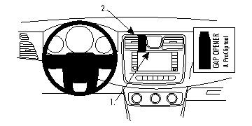 ProClip Montagehalterung Chrysler 200/Chrysler 200 Convertible 11-14, Zentriert