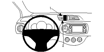Toyota Yaris 12-14, Zentriert