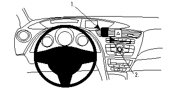 ProClip Montagehalterung Honda Civic 12-15, Zentriert