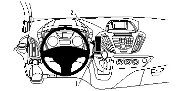 Ford Transit 14-15, zentriert