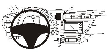 Toyota Auris 13-15, zentriert
