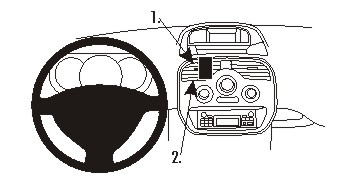 ProClip-Montagehalterung Renault Kangoo 13-15, zentriert