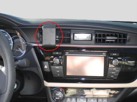 ProClip-Montagehalterung Toyota Corolla 14-15, zentriert