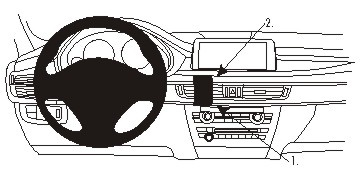 ProClip-Montagehalterung BMW X5 14-15/X6 15-, zentriert