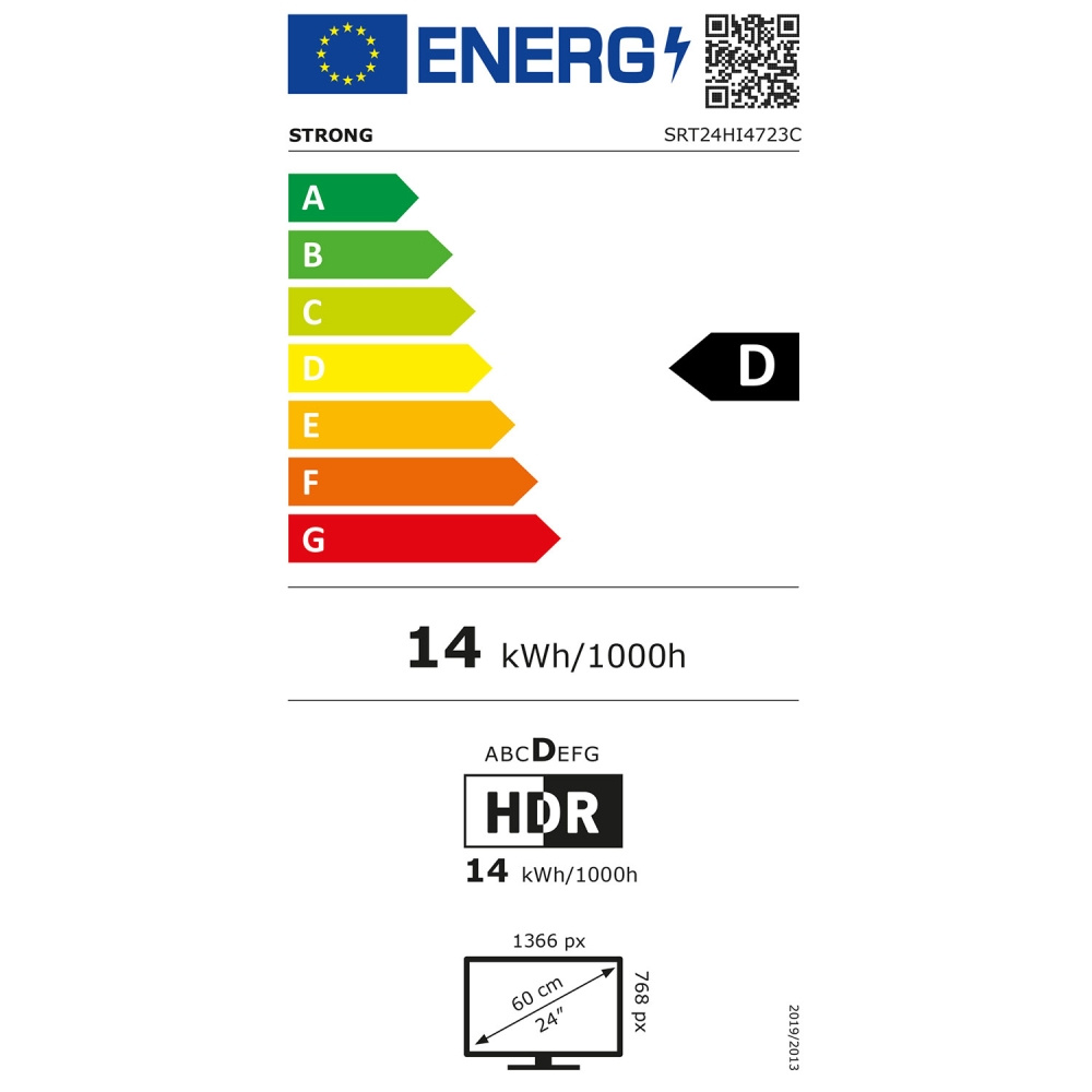 Strong SRT24HI4723C, 24-Zoll-HD-LED-TV mit Google TV
