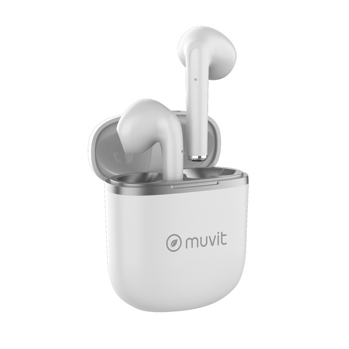Muvit Pure kabellose In-Ear-Kopfhörer, weiß