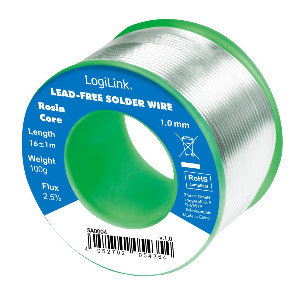 LogiLink bleifreies Lötzinn, 1.00mm 100g