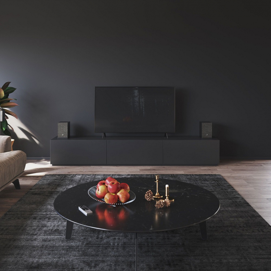Audio Pro A28 Standlautsprecher mit WLAN, schwarzes Paar