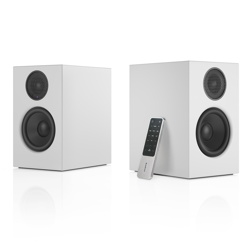 Audio Pro A28 Standlautsprecher mit WLAN, weißes Paar