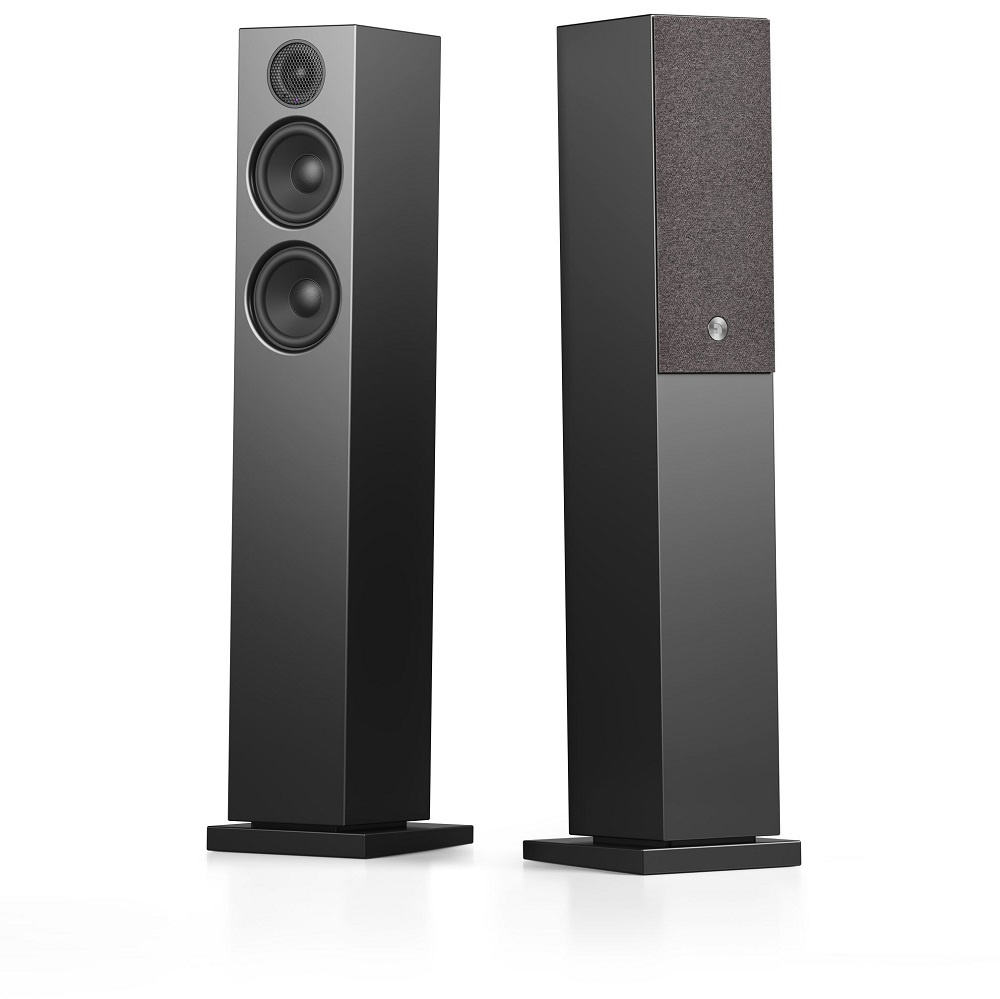 Audio Pro A36 Standlautsprecher mit WLAN & Bluetooth, schwarzes Paar