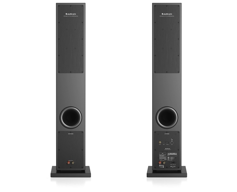 Audio Pro A36 Standlautsprecher mit WLAN & Bluetooth, schwarzes Paar