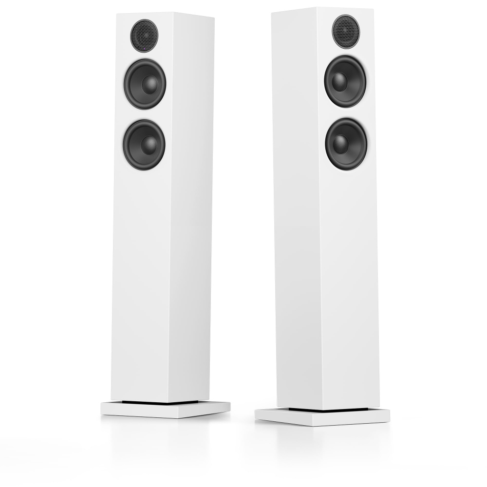 Audio Pro A38 aktive Standlautsprecher mit WLAN, weißes Paar