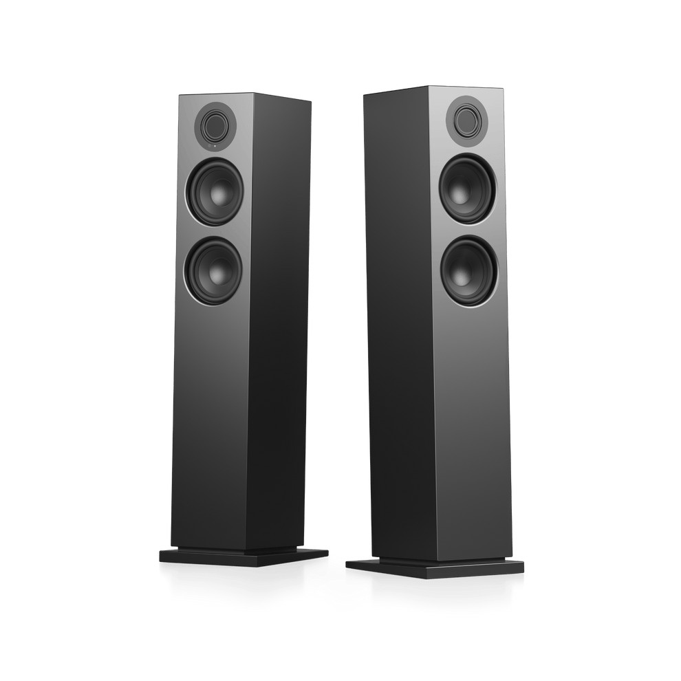 Audio Pro A48 W aktive Lautsprecher mit HDMI, schwarzes Paar