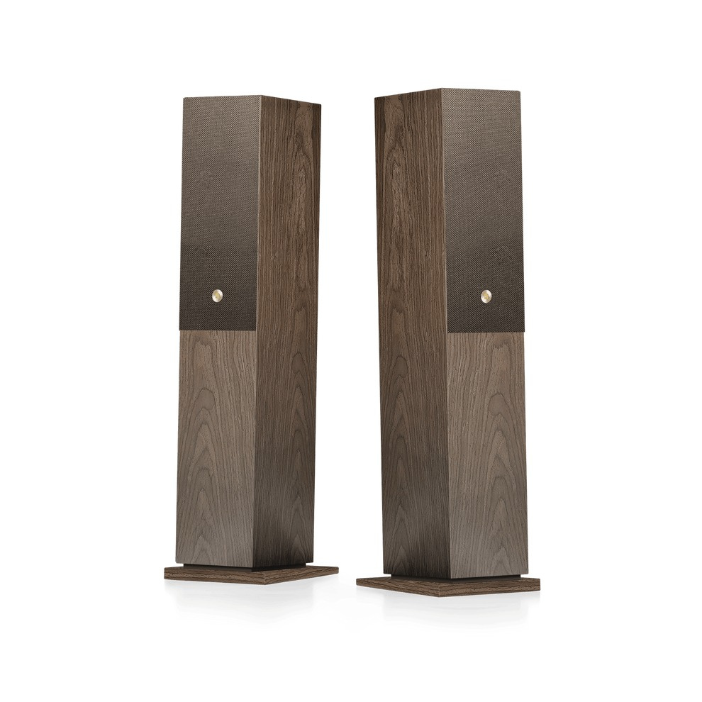 Audio Pro A48 W aktive Lautsprecher mit HDMI, Nussbaum Paar