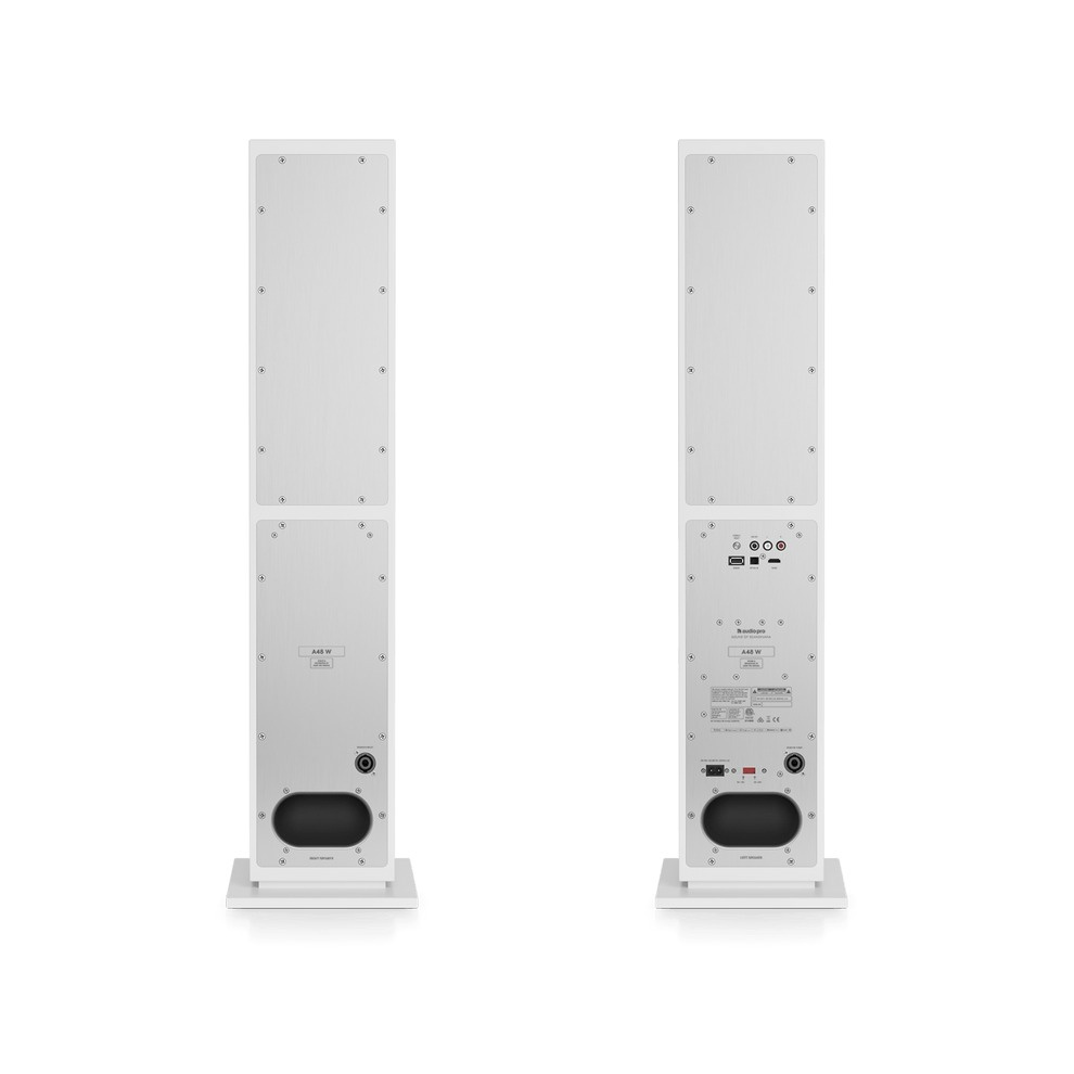 Audio Pro A48 W aktive Lautsprecher mit HDMI, weißes Paar