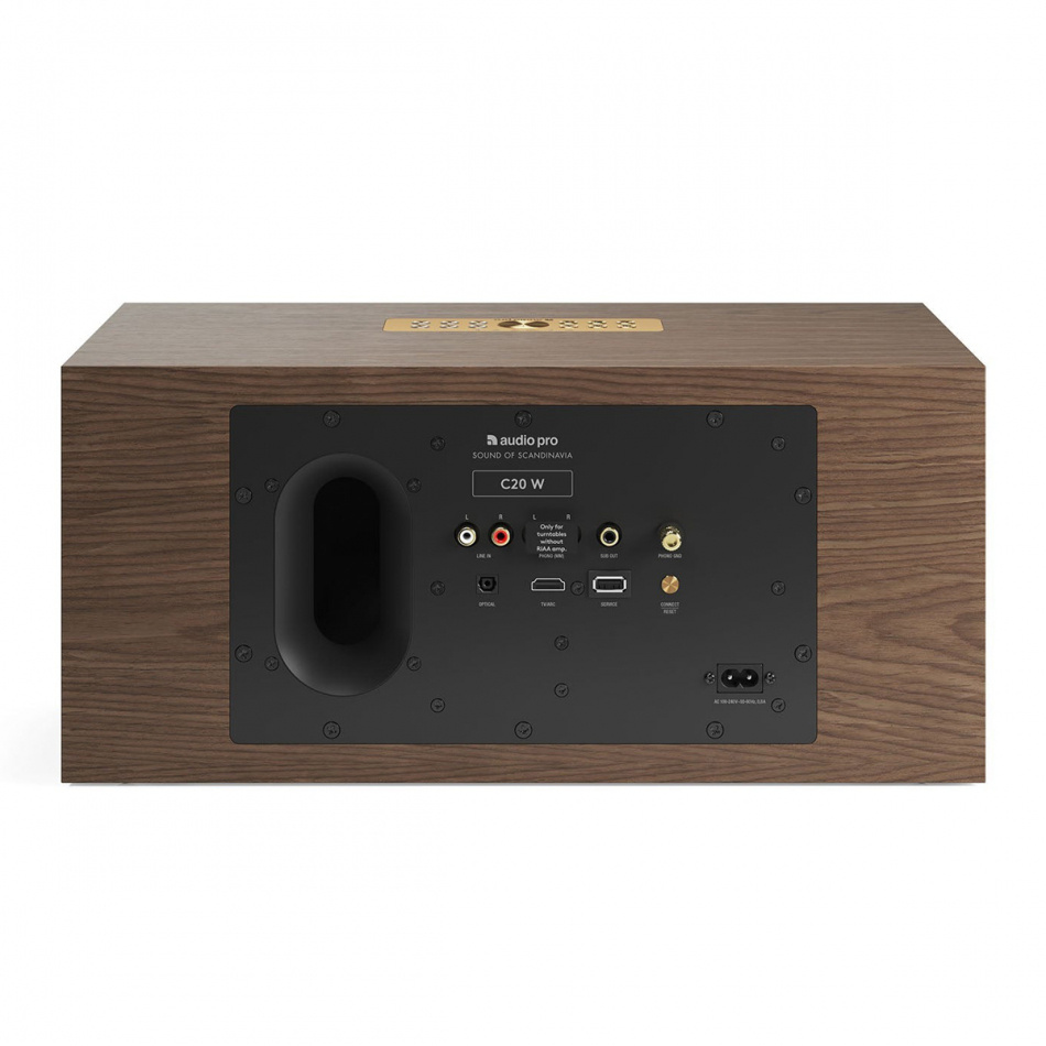Audio Pro C20 W, WLAN-Lautsprecher Nussbaum