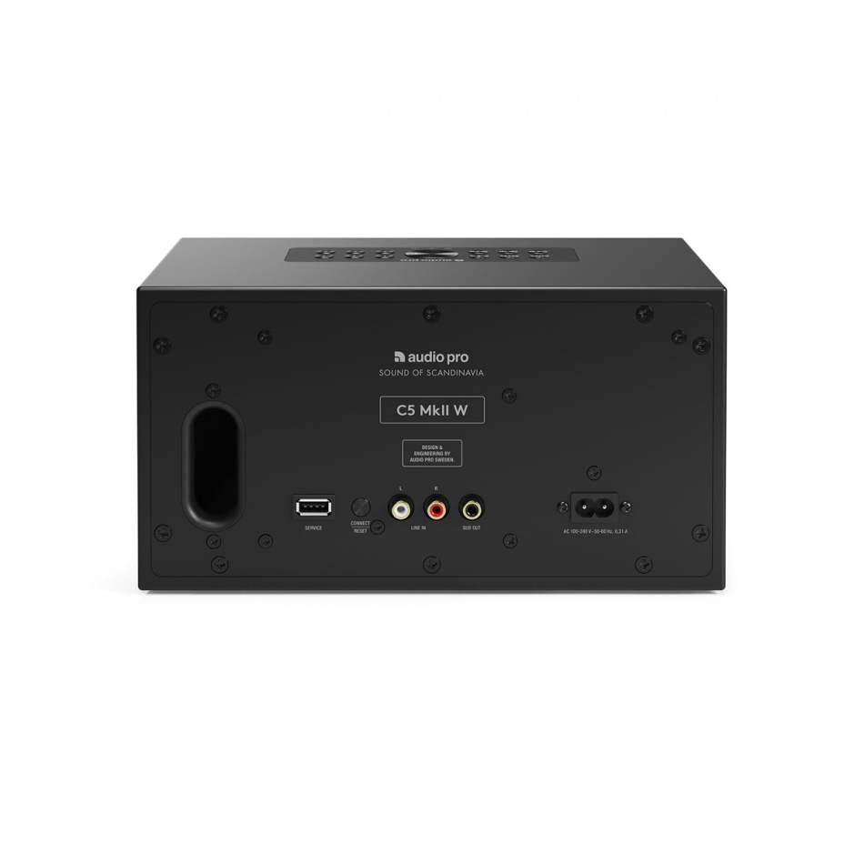 Audio Pro C5 MKII W, WLAN-Lautsprecher, schwarz