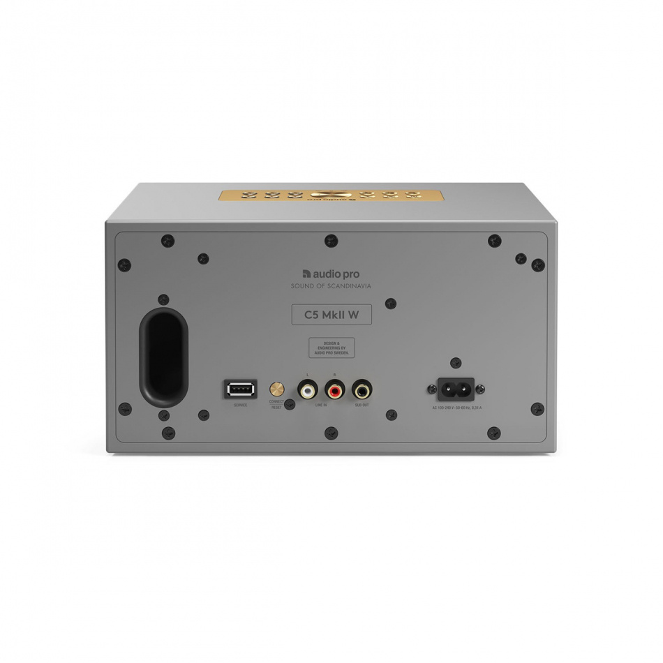 Audio Pro C5 MKII W, WLAN-Lautsprecher, grau