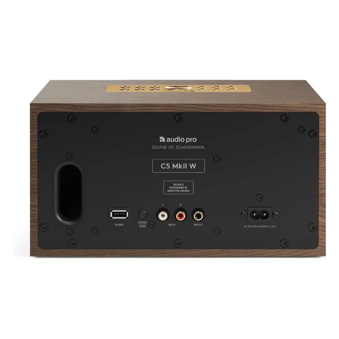 Audio Pro C5 MKII W, WLAN-Lautsprecher, Walnuss