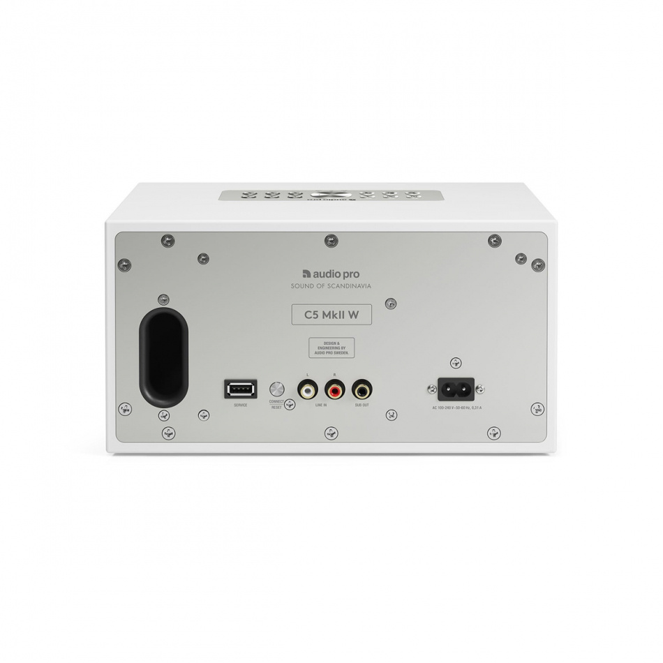 Audio Pro C5 MKII W, WLAN-Lautsprecher, weiß