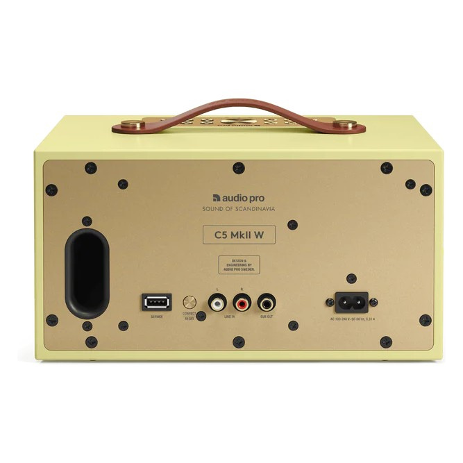 Audio Pro C5 MKII W, WLAN-Lautsprecher, Classic Yellow