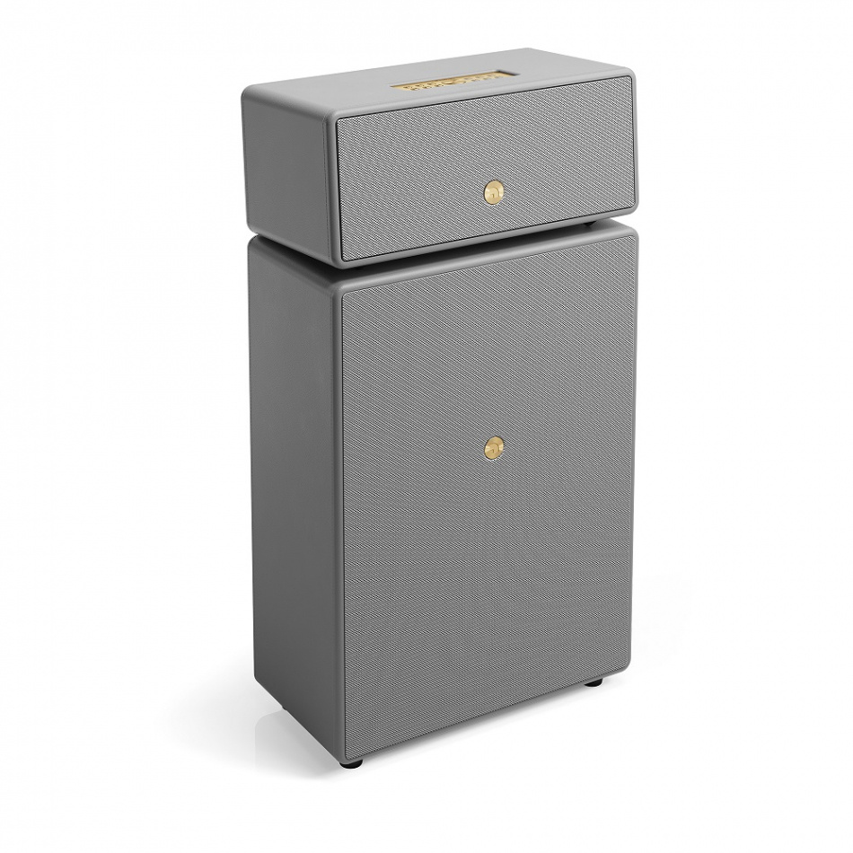 Audio Pro Drumfire II WLAN-Lautsprecher mit Google Cast & AirPlay 2, grau