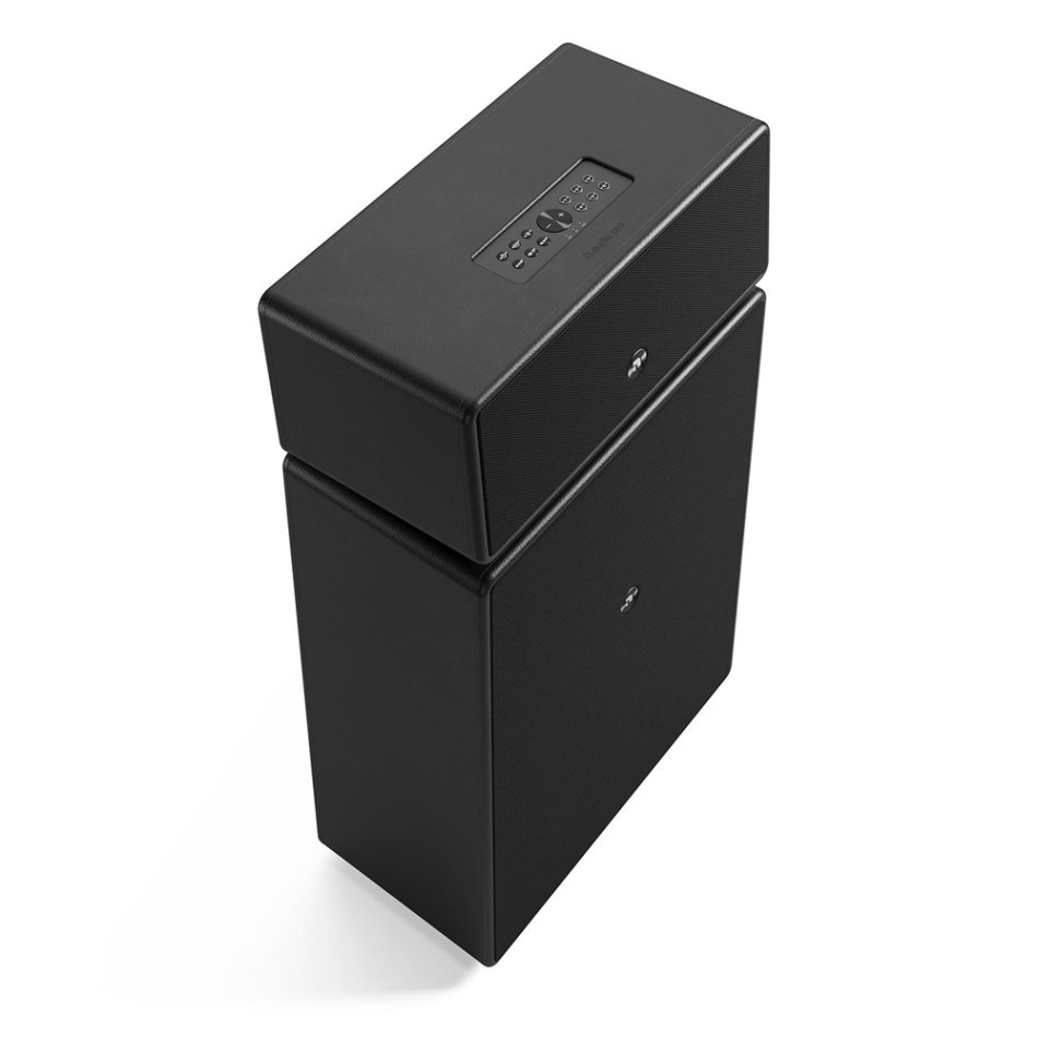 Audio Pro Drumfire II W Wi-Fi-Lautsprecher mit Google Cast & AirPlay 2, schwarz