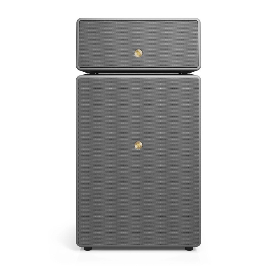 Audio Pro Drumfire II W Wi-Fi-Lautsprecher mit Google Cast & AirPlay 2, grau