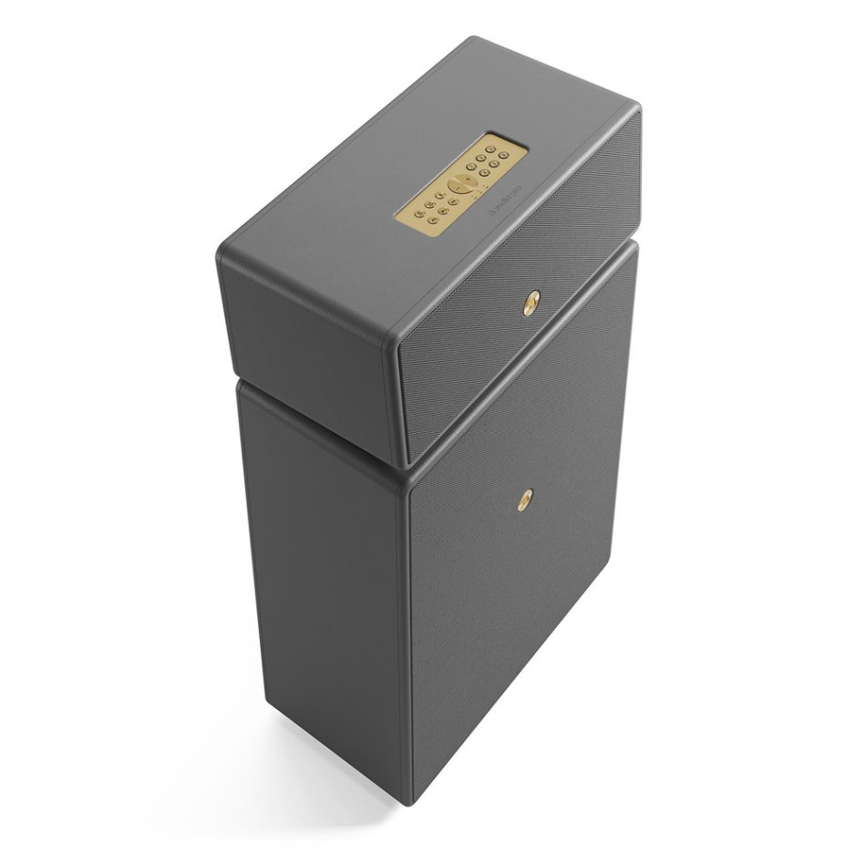 Audio Pro Drumfire II W Wi-Fi-Lautsprecher mit Google Cast & AirPlay 2, grau
