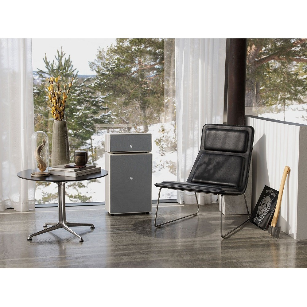 Audio Pro Drumfire II W Wi-Fi-Lautsprecher mit Google Cast & AirPlay 2, weiß