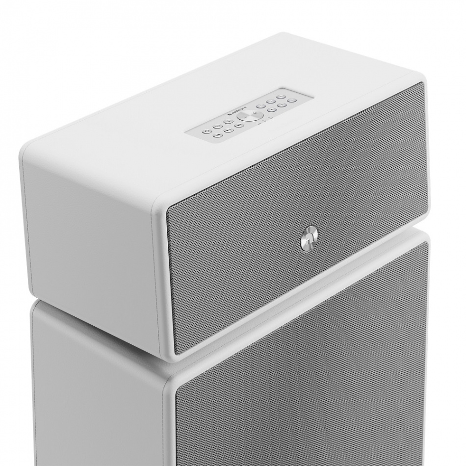 Audio Pro Drumfire II WLAN-Lautsprecher mit Google Cast & AirPlay 2, weiß