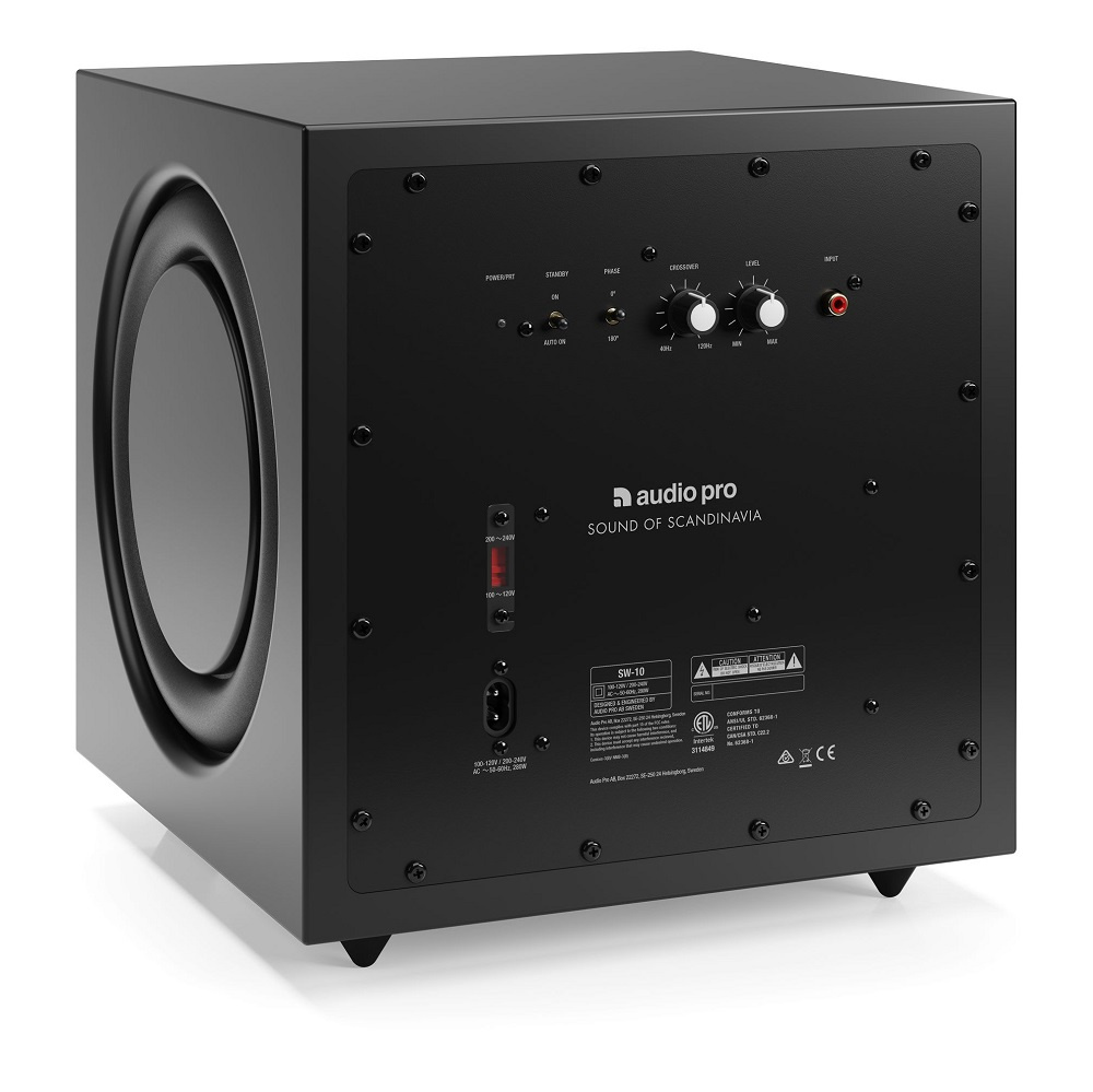 Audio Pro SW10, aktiver Subwoofer schwarz