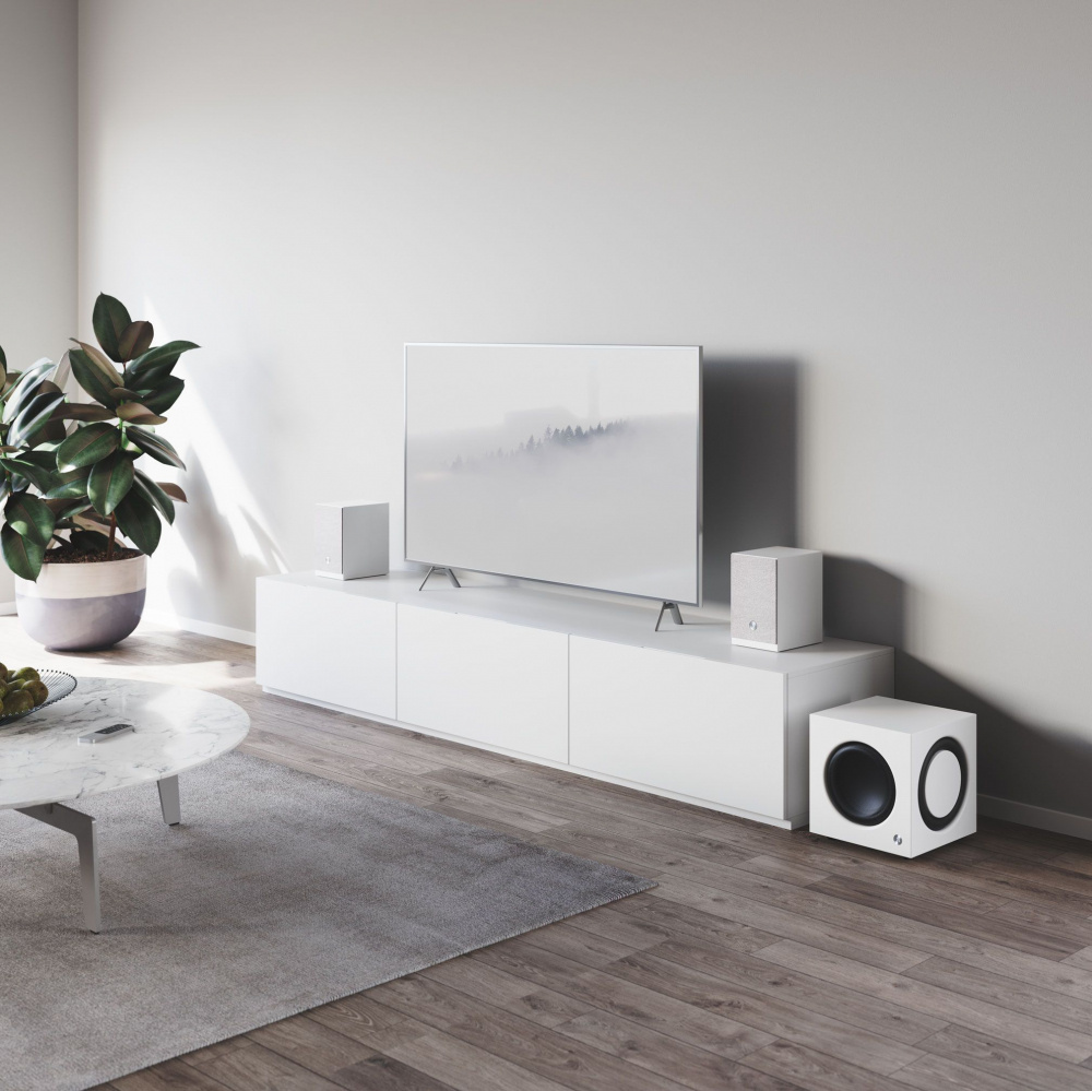 Audio Pro SW10, aktiver Subwoofer weiß
