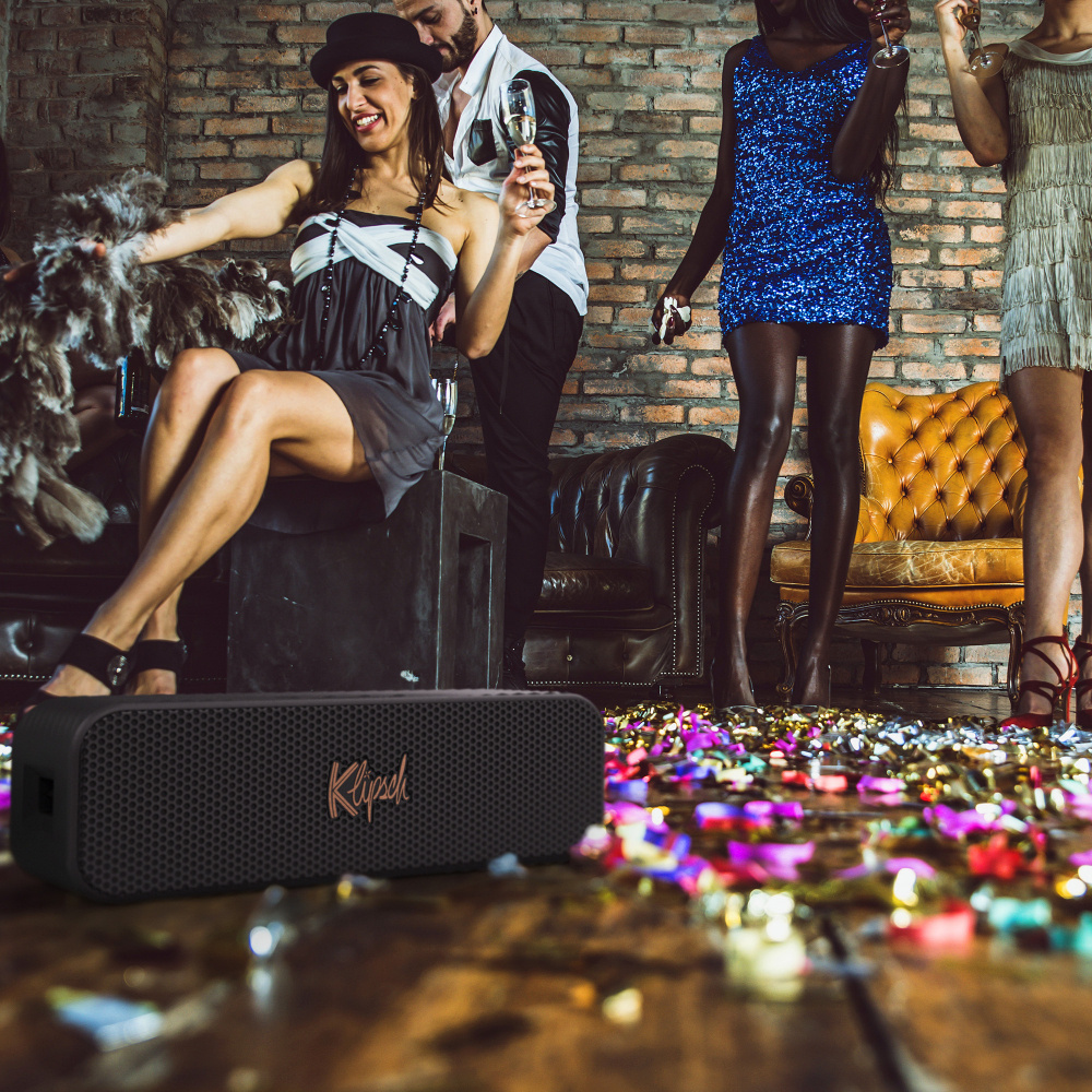 Klipsch Detroit, energiegeladener tragbarer Bluetooth-Lautsprecher