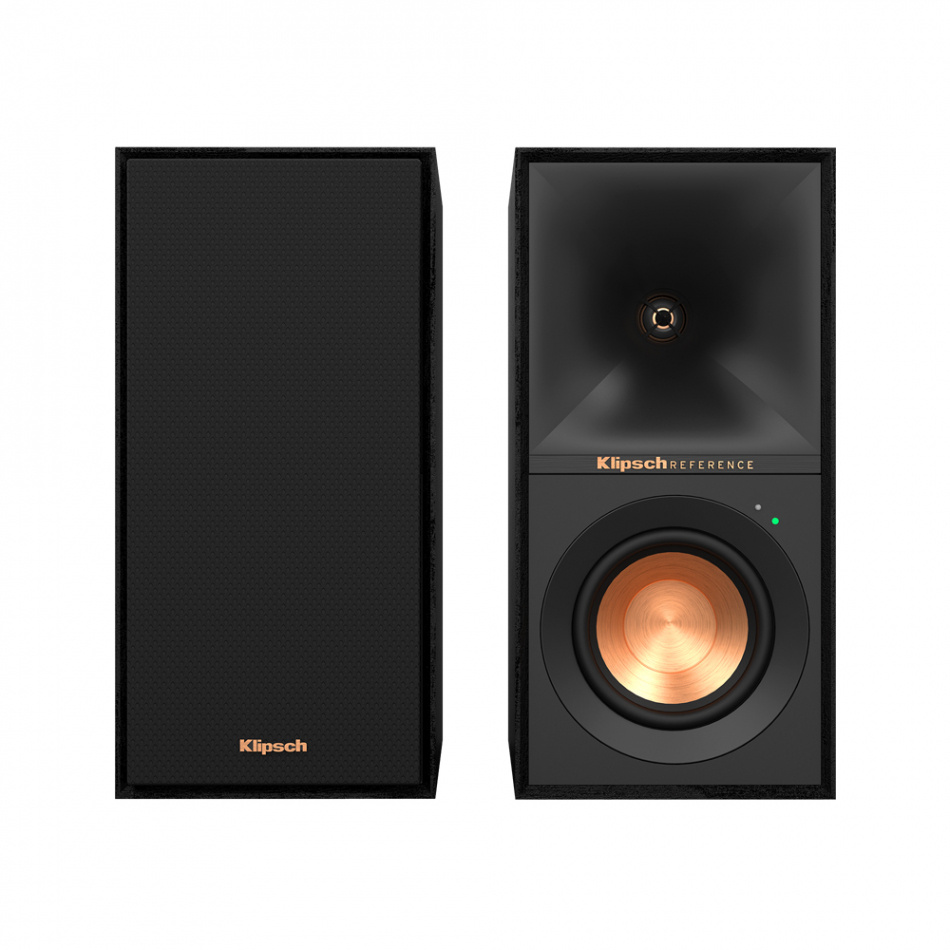 Klipsch R-40PM aktiver Lautsprecher mit Bluetooth, schwarzes Paar