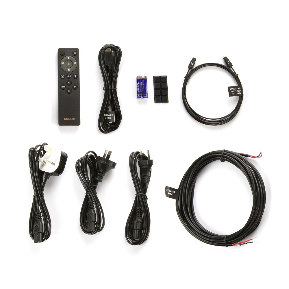 Klipsch R-41PM aktiver Lautsprecher mit Bluetooth, schwarzes Paar