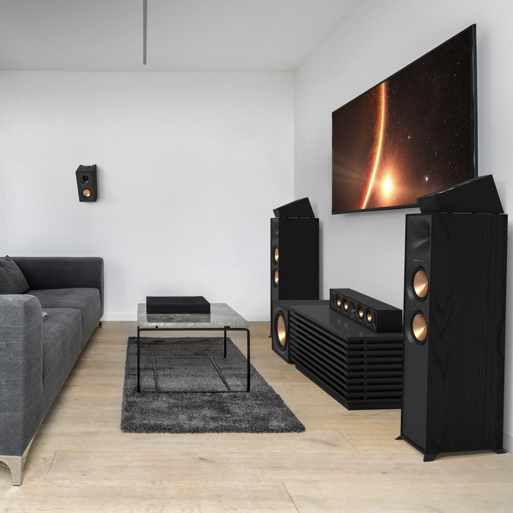 Klipsch R-600F Standlautsprecher, schwarzes Paar