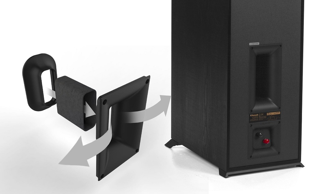 Klipsch R-820F Standlautsprecher, schwarzes Paar